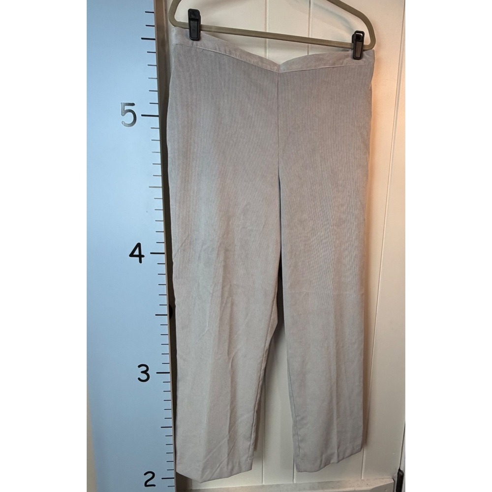 Alfred Dunner Gray Corduroy Pants NWT‎ Womens 18 Classic Fit